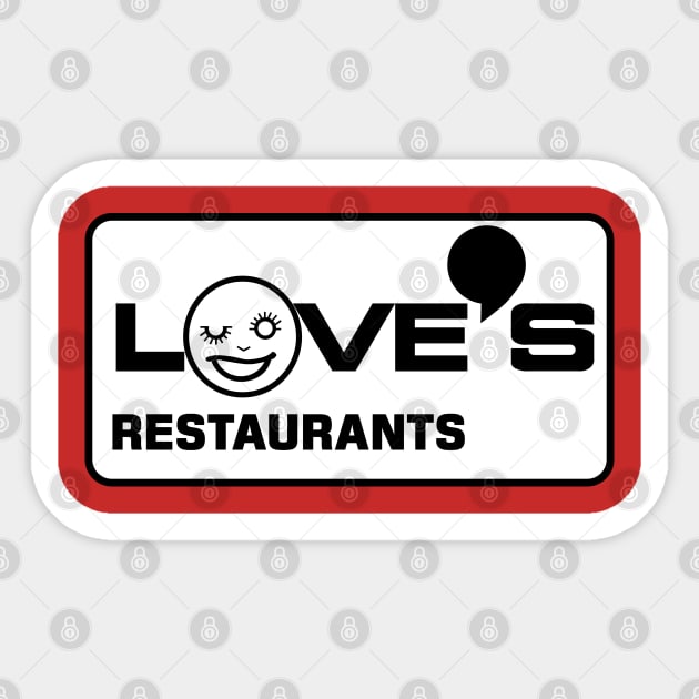 Love's Restaurants Sticker by carcinojen